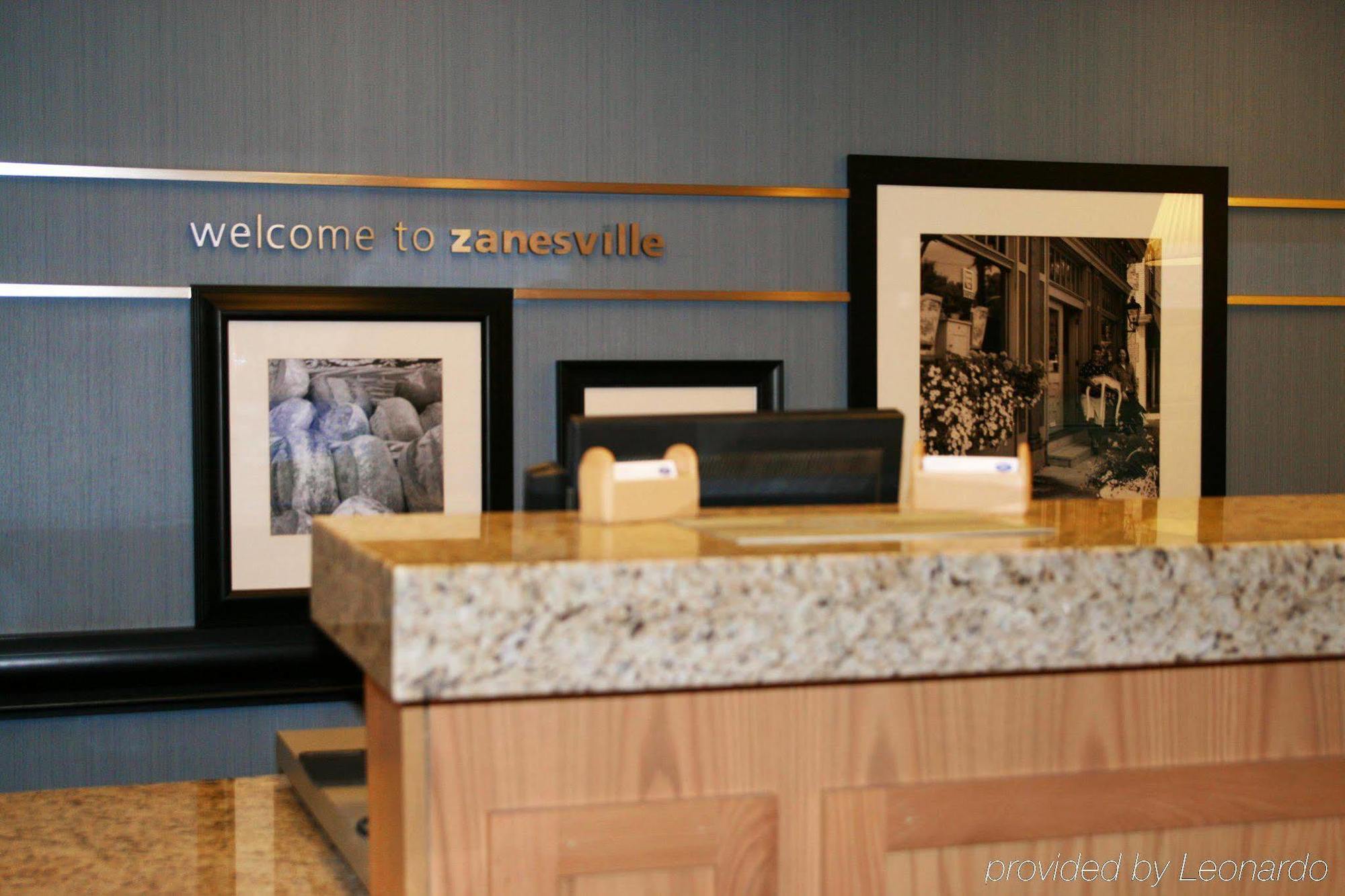 Hampton Inn Zanesville Inreriör bild